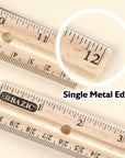 12" (30cm) Wooden Ruler (3/Pack)