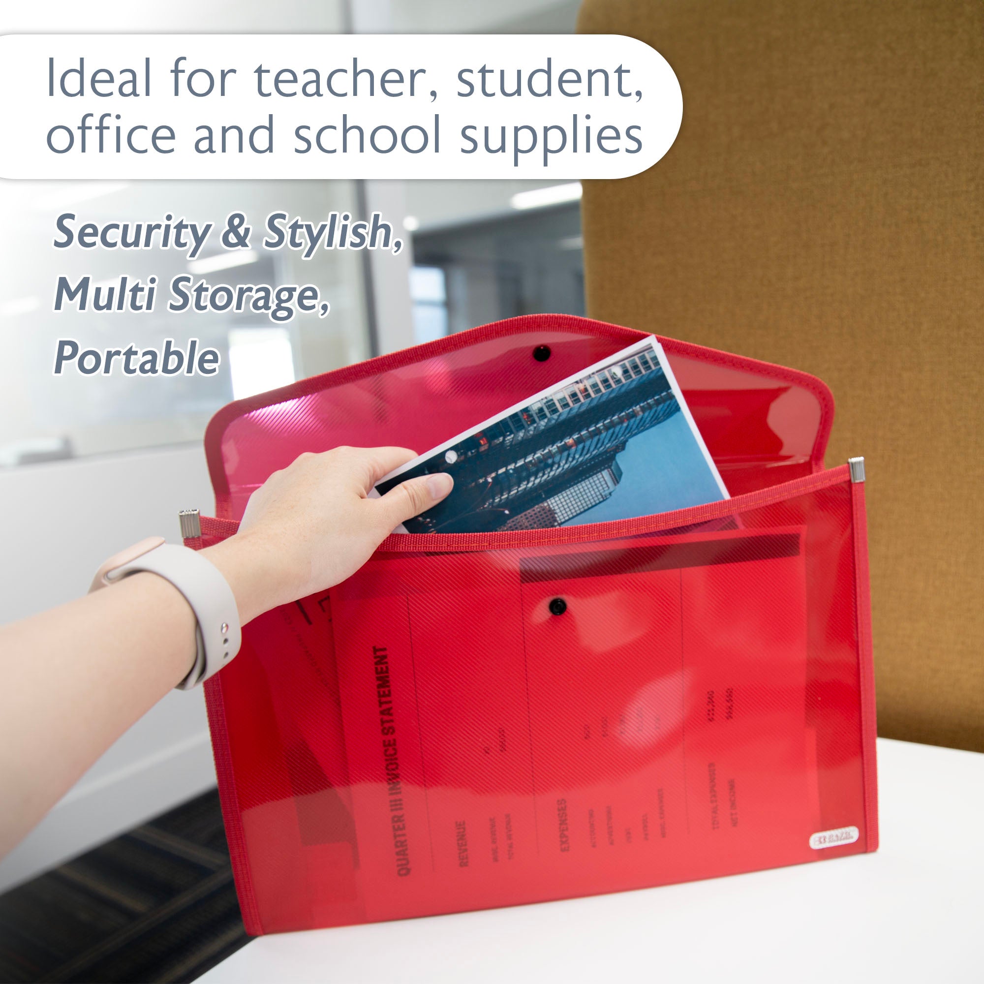 Document Organizer, Legal Size V-Flap Document Holder