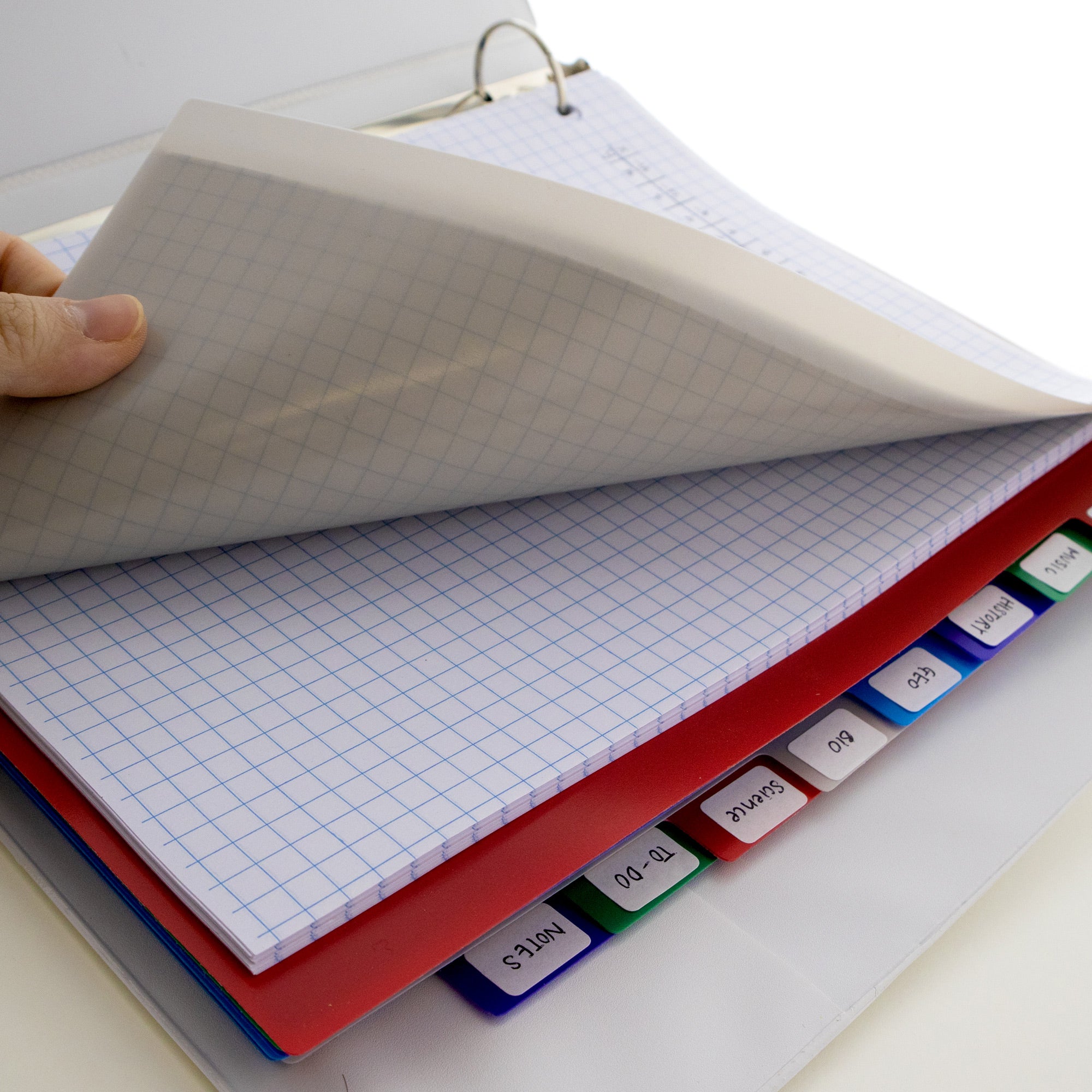 10-Tab Color Index Dividers for 3-Ring Binders