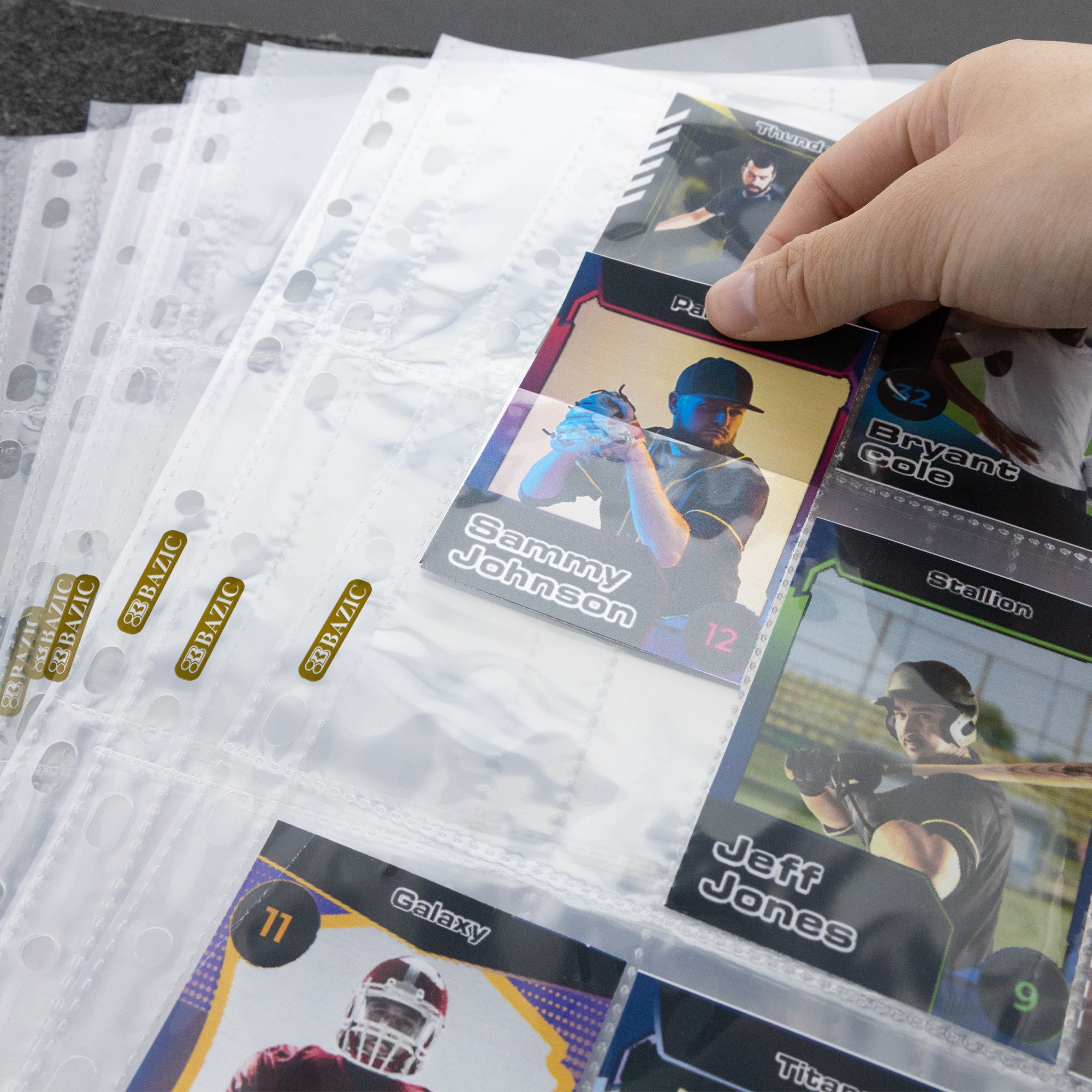 9-Pocket Trading Card Holders, 10 Sheets, Top Loading