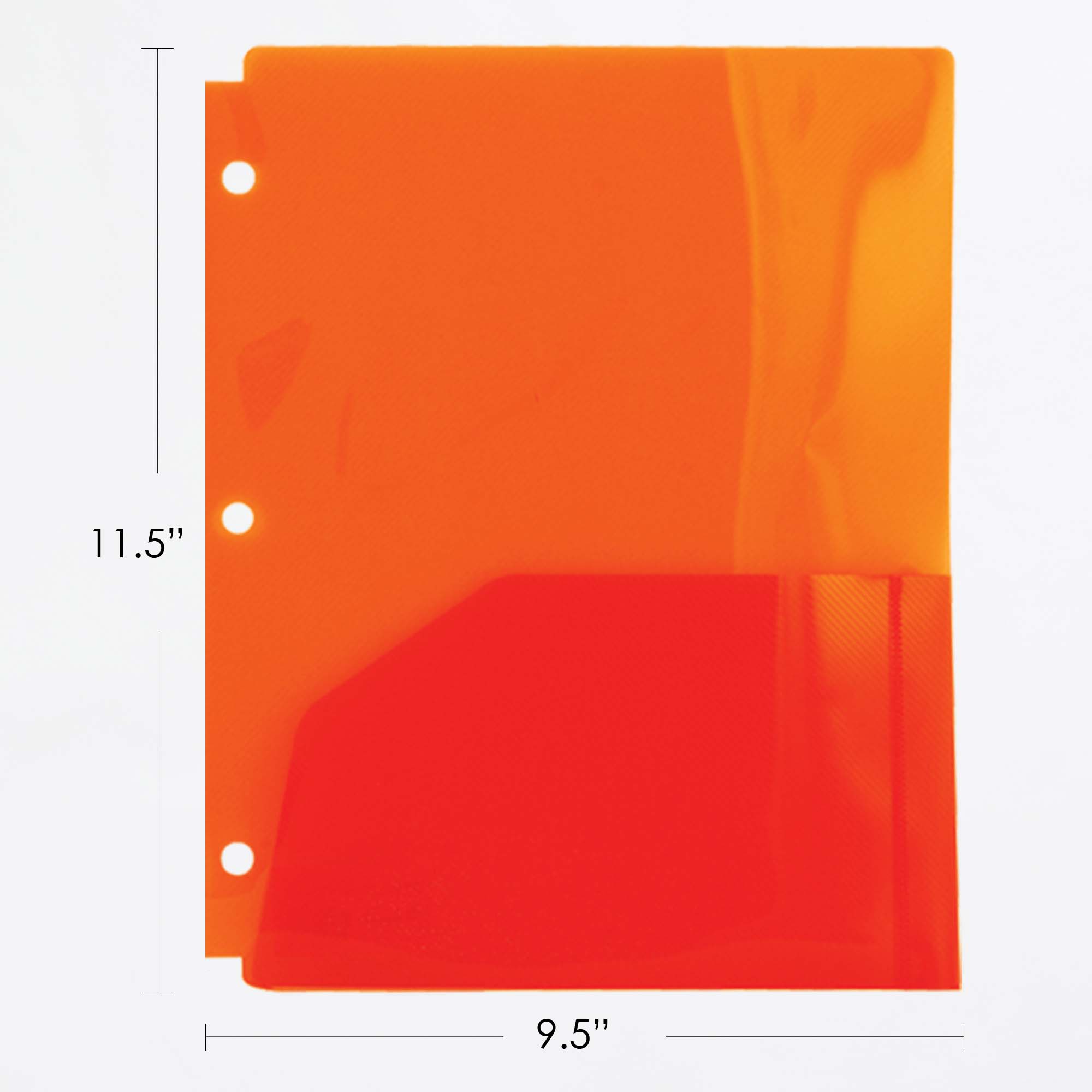 Translucent Poly 2-Pocket Folder, Standard Letter Folder