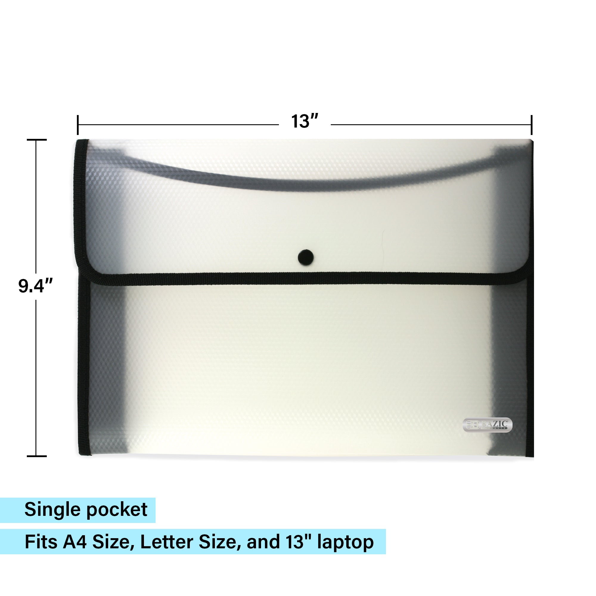 Square Flap Document Holder, A4/Letter Size