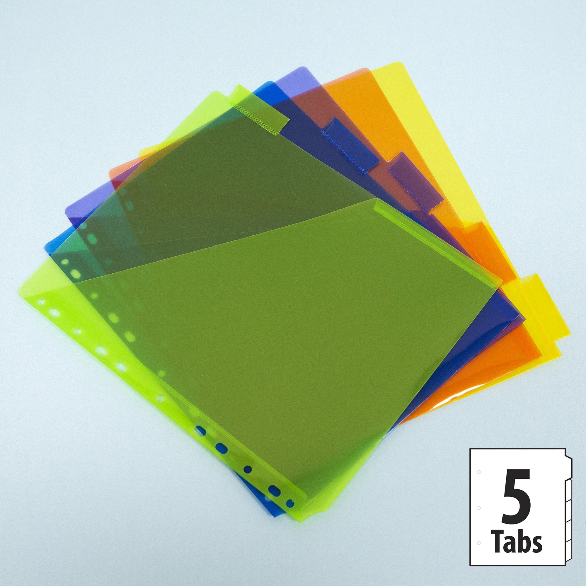 Insertable Pocket Dividers, 5 Tabs