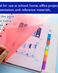 Dividers w/ 8-Insertable Color Tabs