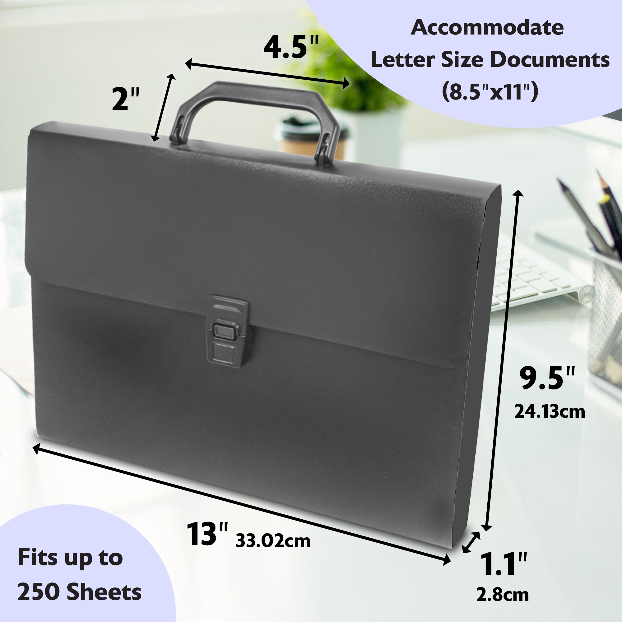 BAZIC A4/Letter Size Document Case w/ Handle – BAZIC Store