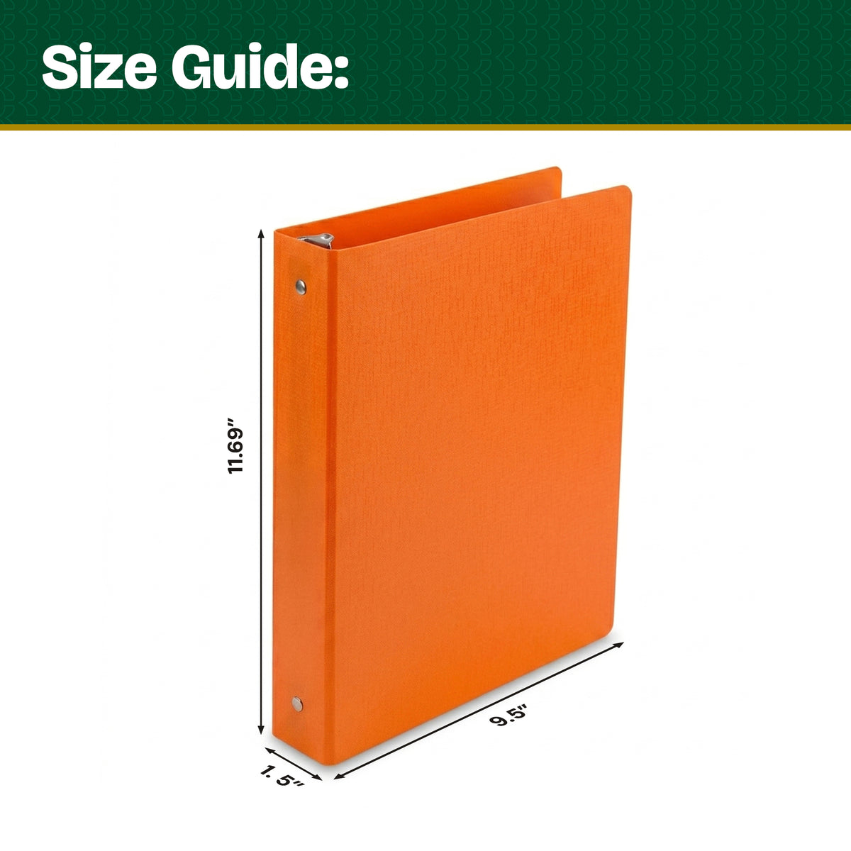 1" Bright Color Poly 3-Ring Binder, 1 Pocket