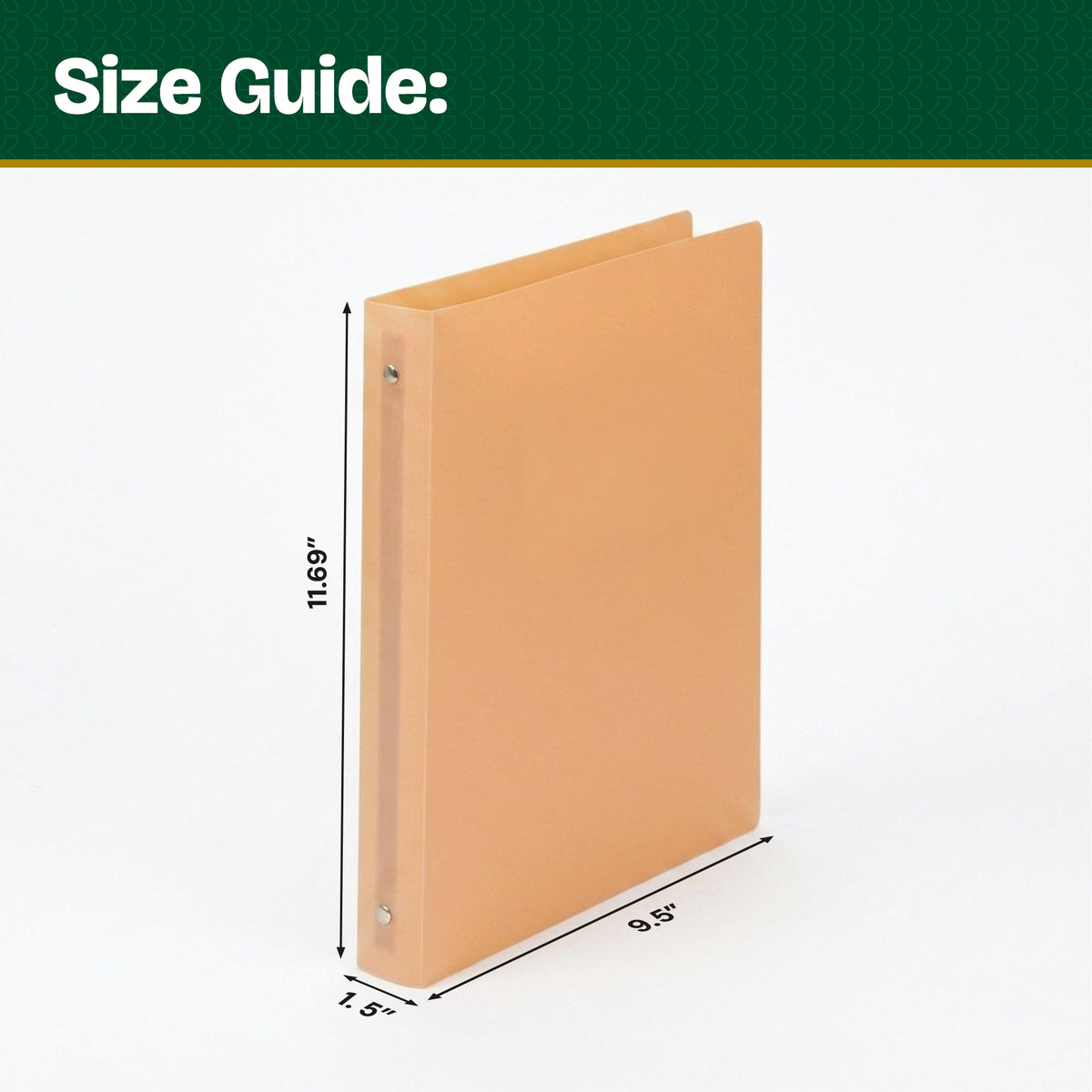 1" Pastel Color Poly 3-Ring Binder, 1 Pocket