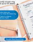 1" Pastel Color Poly 3-Ring Binder w/ Pocket