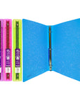 1" Glitter Poly 3-Ring Binder w/ Pocket