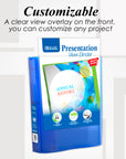 0.5" Poly 3-Ring View Presentation Binder w/ Pocket