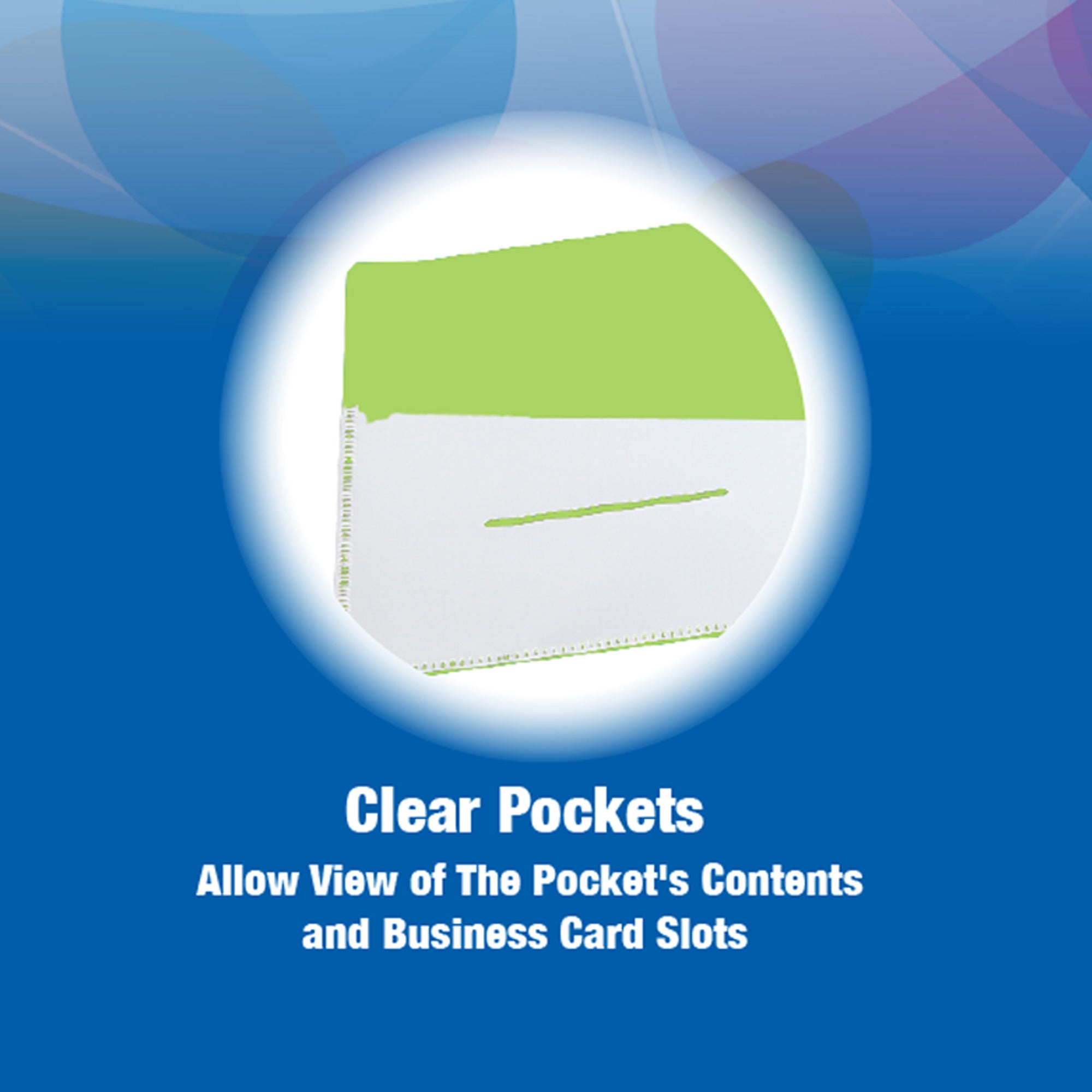 1/2 in Assorted Color 3-Ring View Binder, 1 Pocket