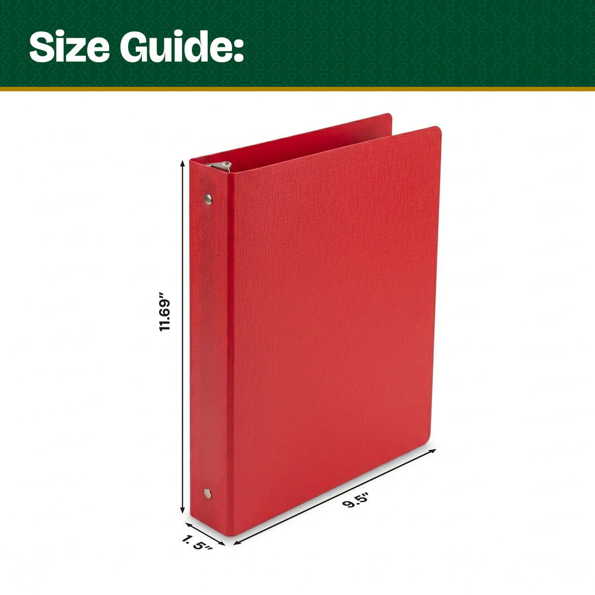 1" Classic Color Poly 3-Ring Binder, 1 Pocket