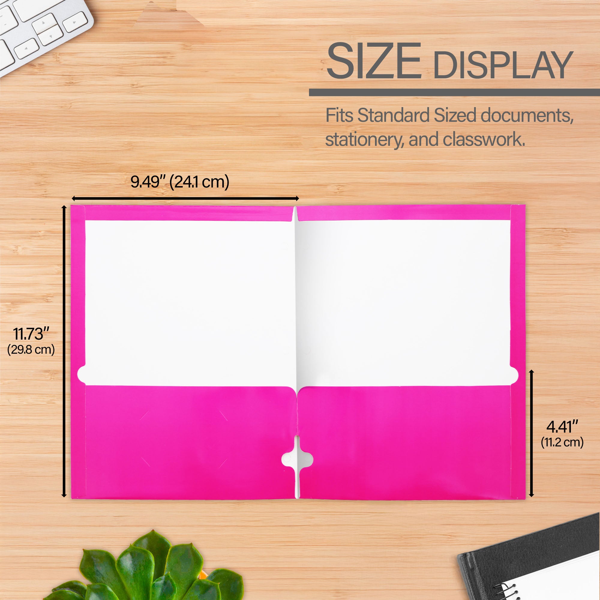 Bright Color Paper 2-Pocket Folder, Standard Letter Folder
