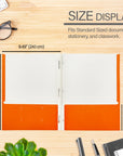 Asst. Color 2-Pocket Portfolios w/ 3-Prong Fastener