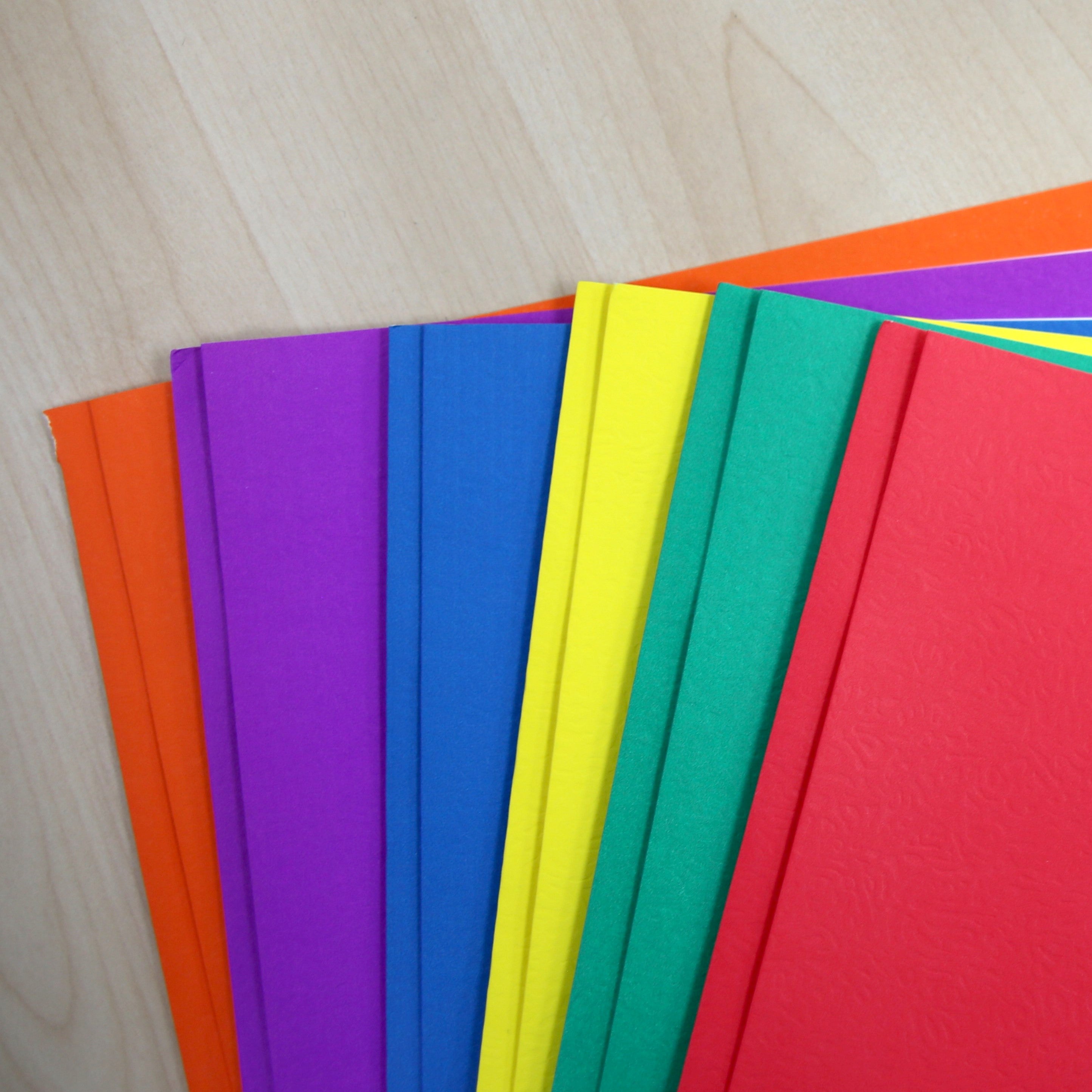 Asst. Color 2-Pocket Portfolios w/ 3-Prong Fastener