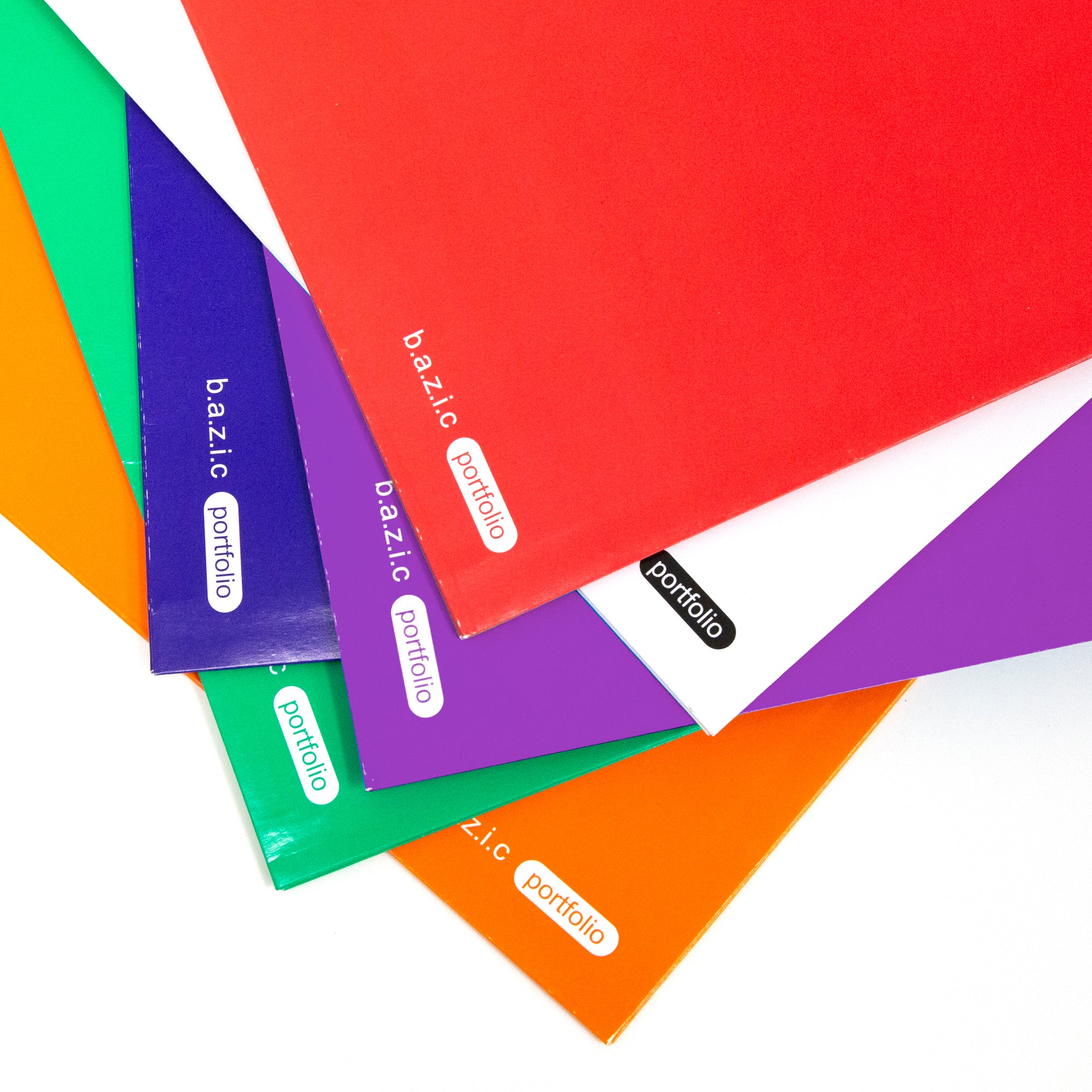 Glossy Laminated 2-Pocket Portfolios w/ 3-Prong Fastener