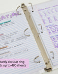 Binder View 2" White Slant-D Ring w/ 2-Pockets