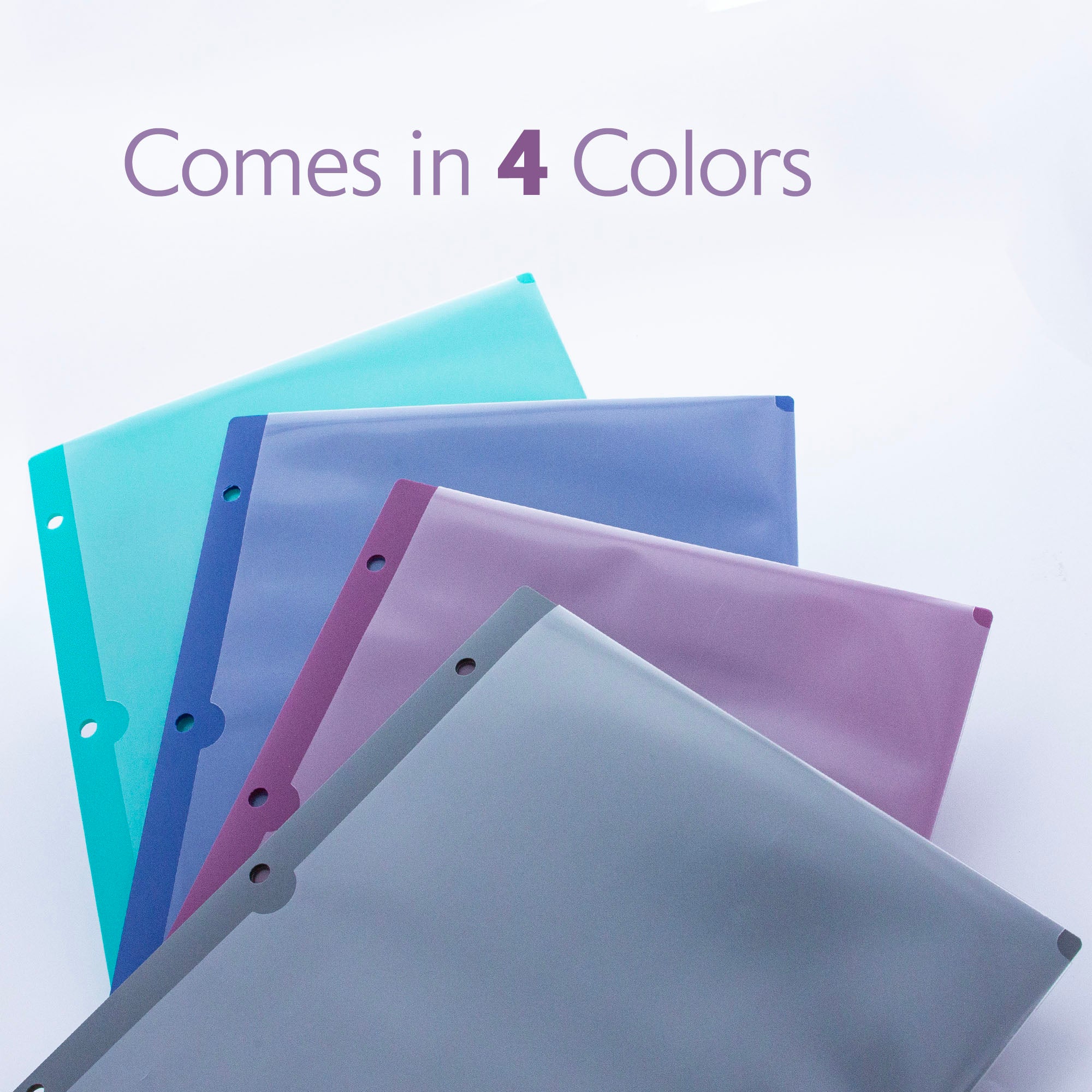 2-Pocket Poly Portfolio w/ Side Loading View Cover