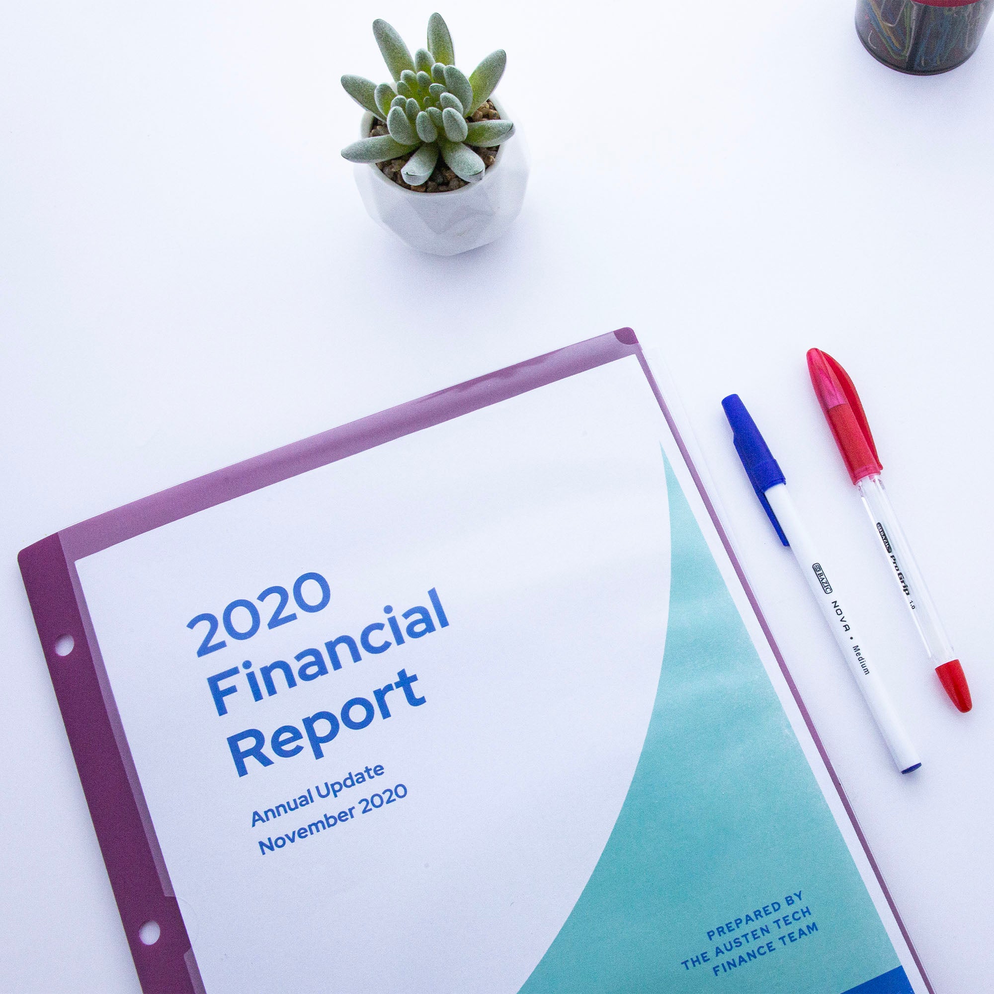 2-Pocket Poly Portfolio w/ Side Loading View Cover