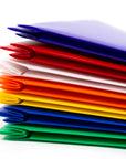 Solid Color 2-Pocket Poly Portfolio w/ 3 Prongs