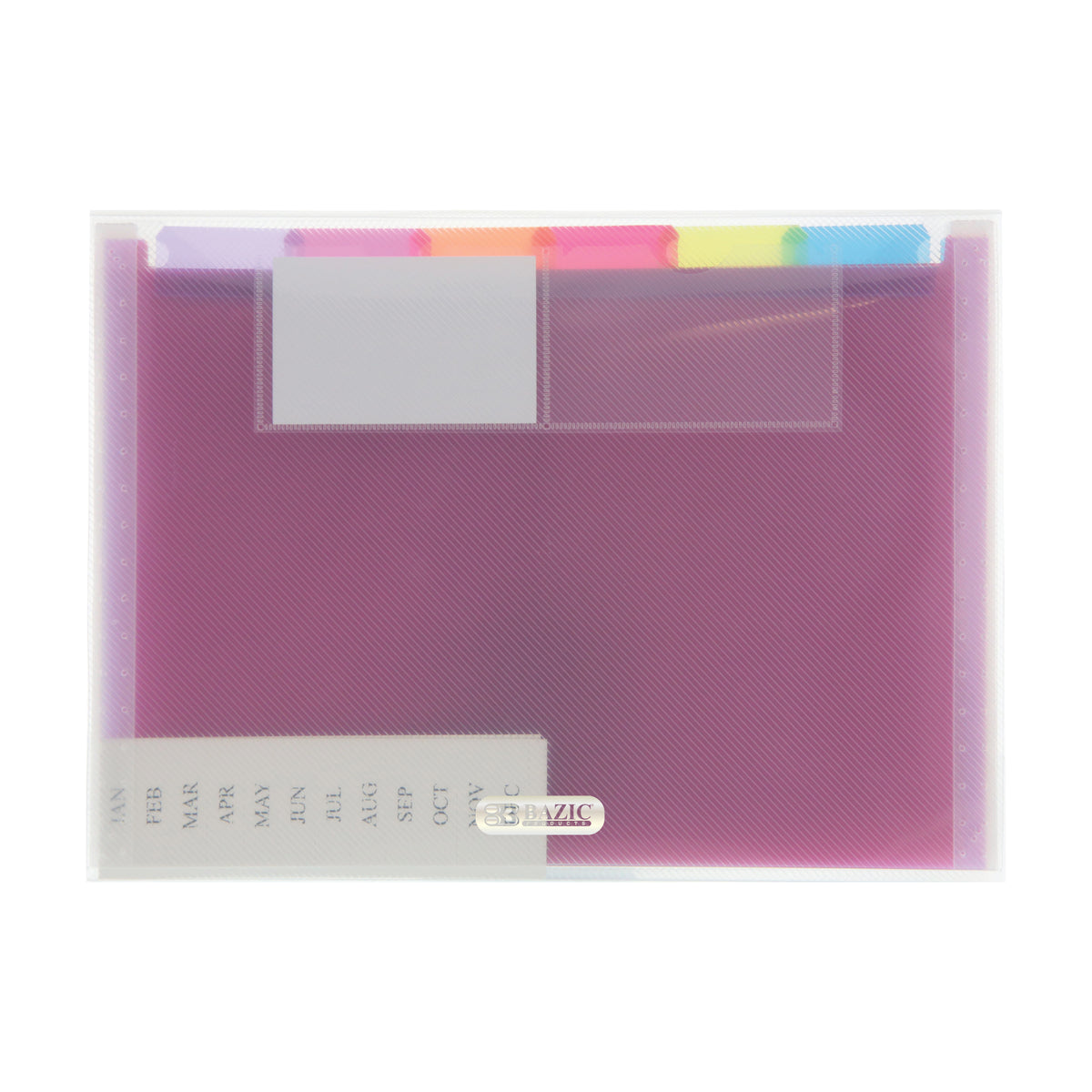 Rainbow 7-Pocket Poly Expanding File, A4/Letter Size