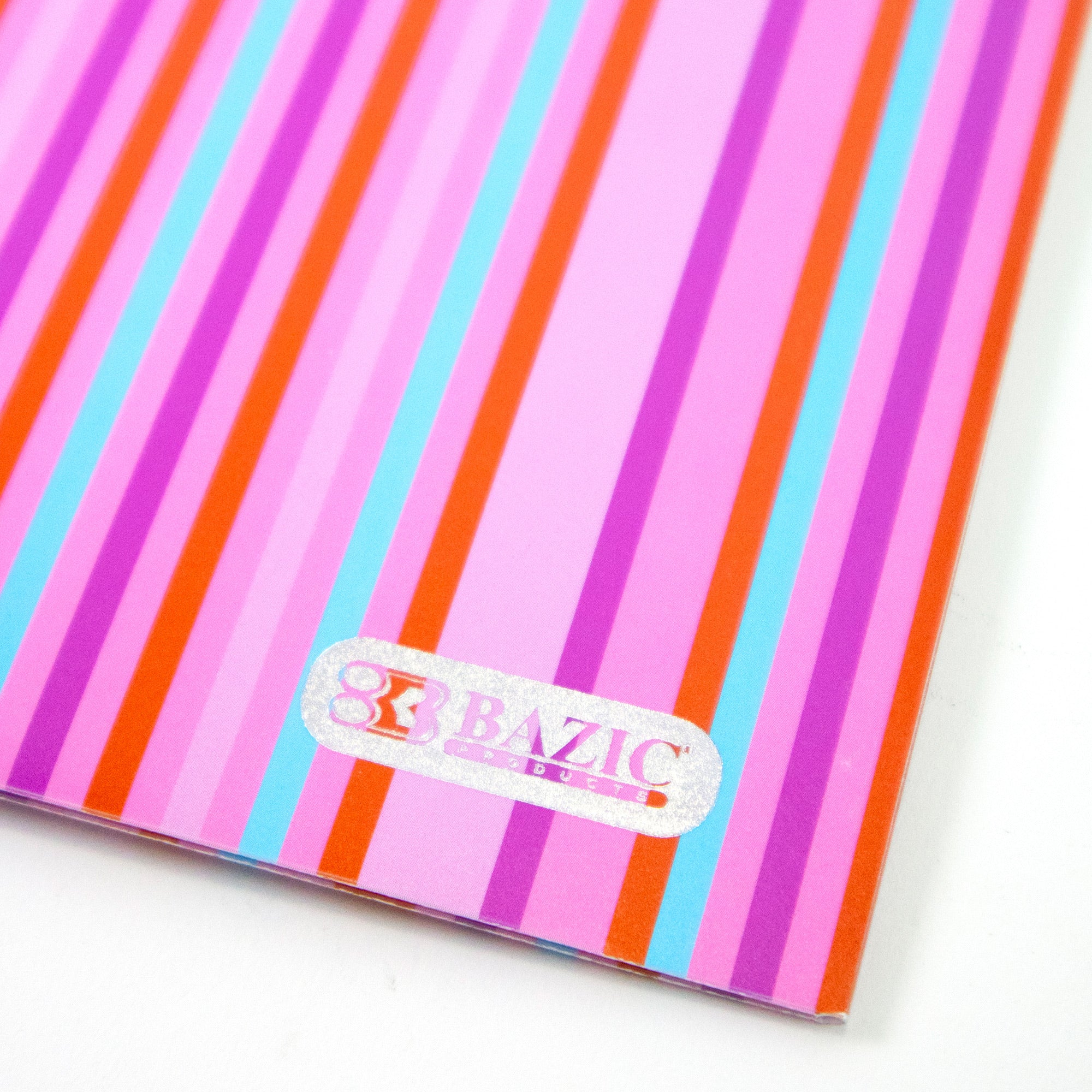 Stripes Poly 2-Pocket Folder, for School Office Documents