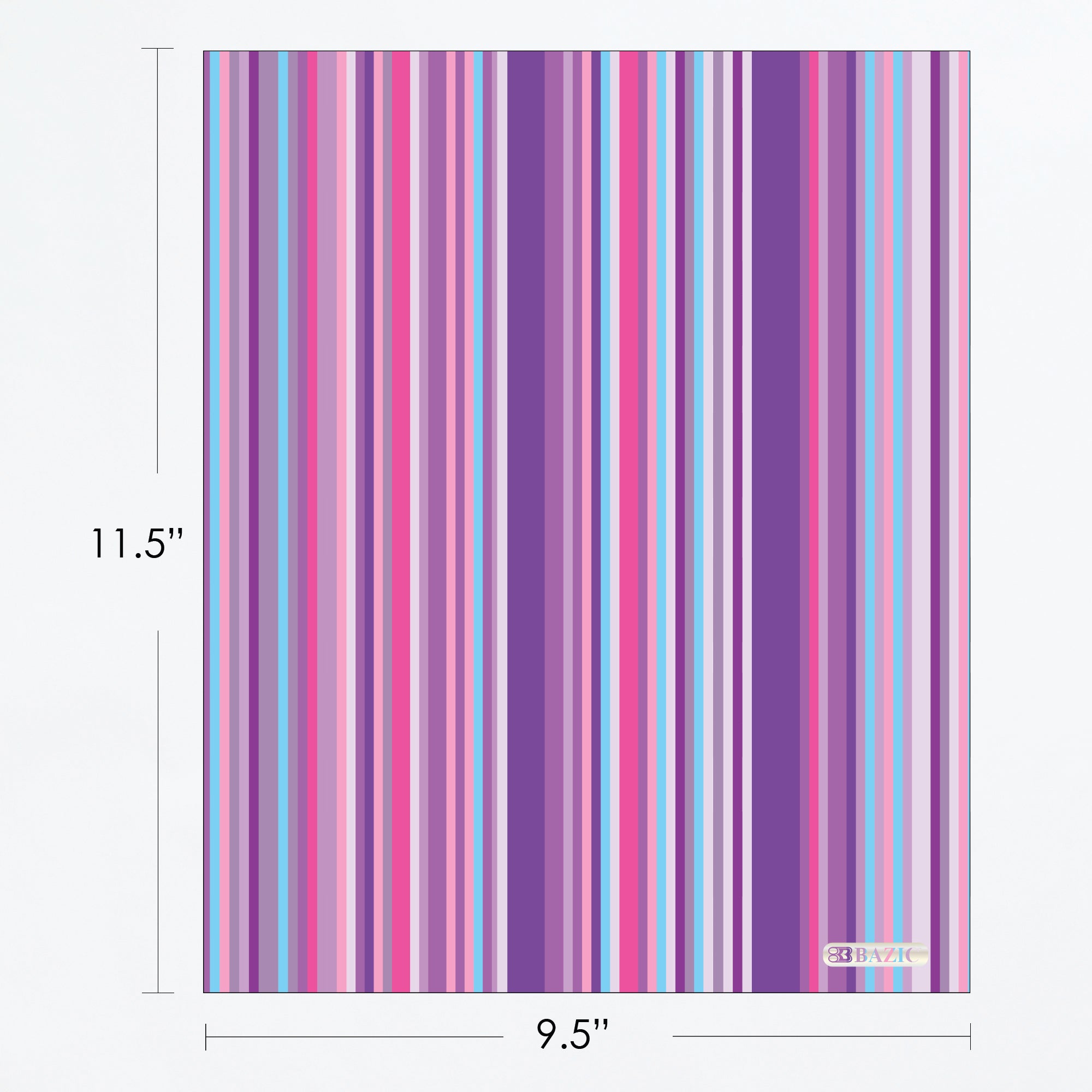 Stripes Poly 2-Pocket Folder, for School Office Documents