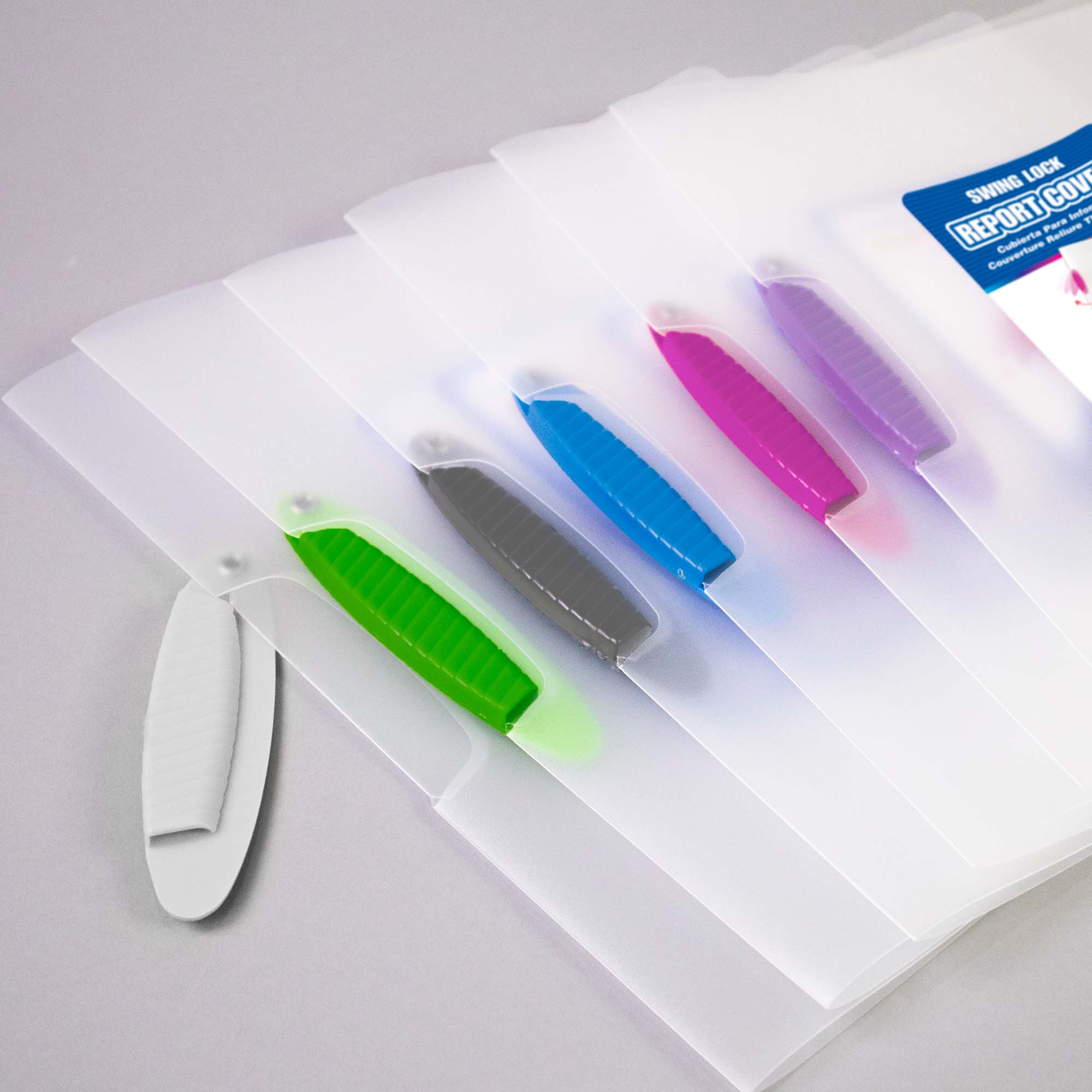 Translucent Swing-Lock Report Cover, Letter Size