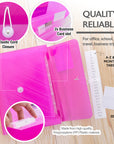 Expanding File Letter Size Translucent  Poly 7-Pocket