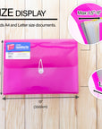 Expanding File Letter Size Translucent  Poly 7-Pocket