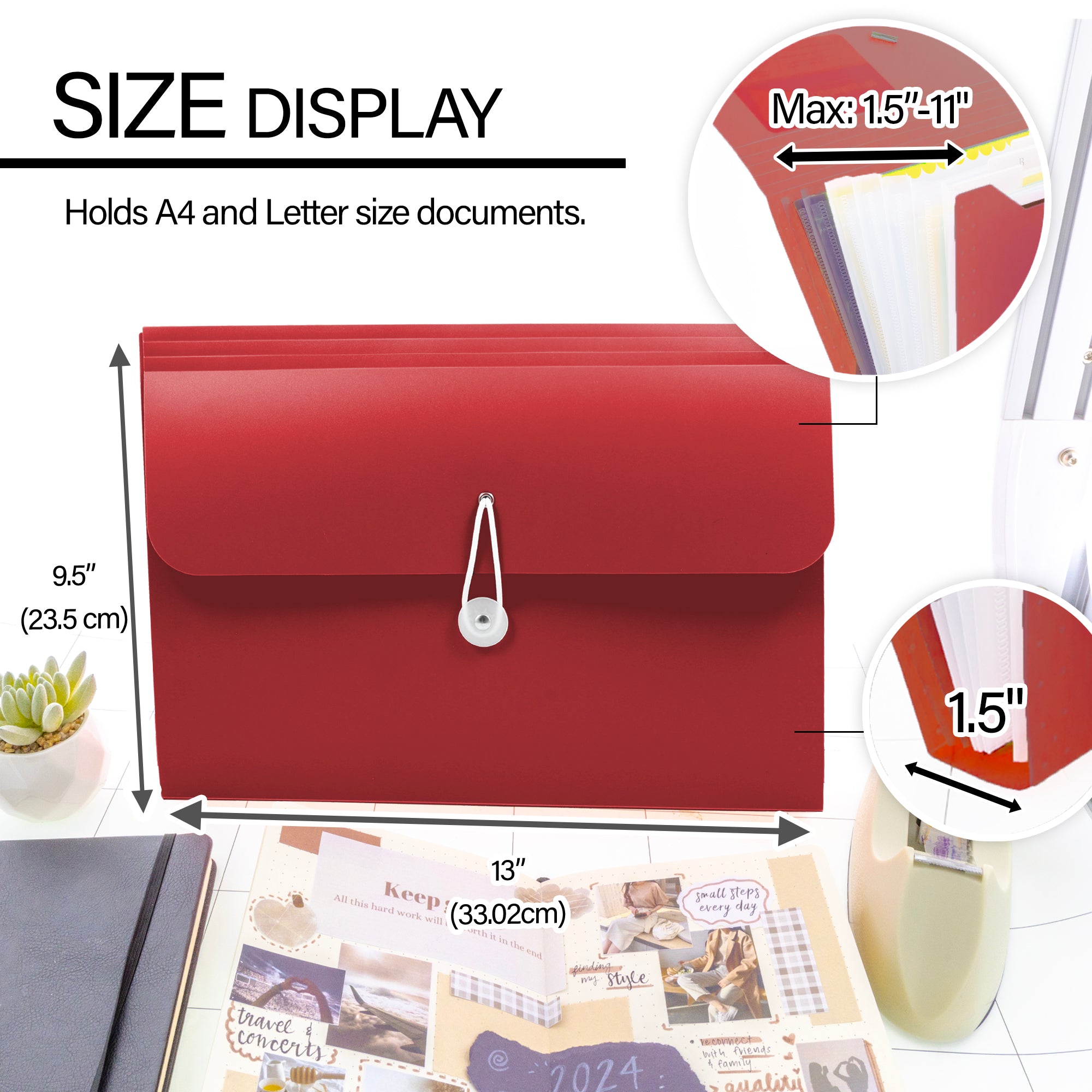 BAZIC 7-Pocket A4/Letter Size Poly Expanding File – BAZIC Store