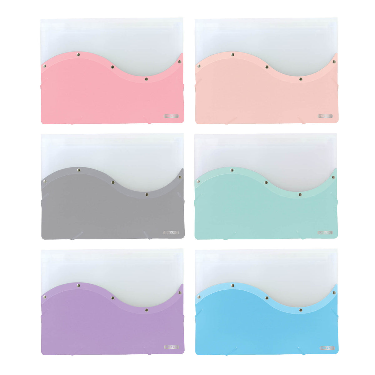 BAZIC Two-Tone Document Case, Letter Size, Holds 250 Sheets