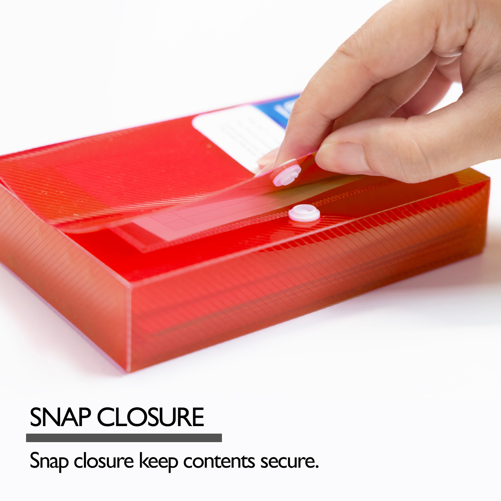 3 x 5 in Index Card Case, 5-Tab Dividers, Holds 100