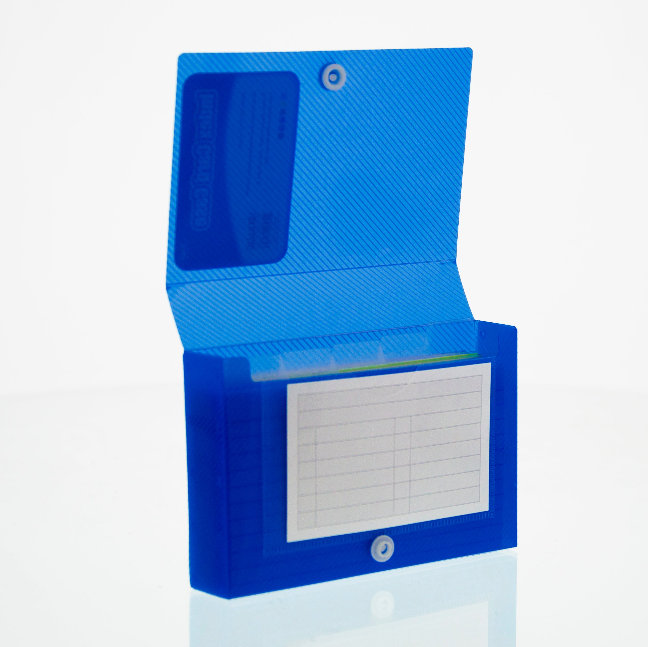 3 x 5 in Index Card Case, 5-Tab Dividers, Holds 100
