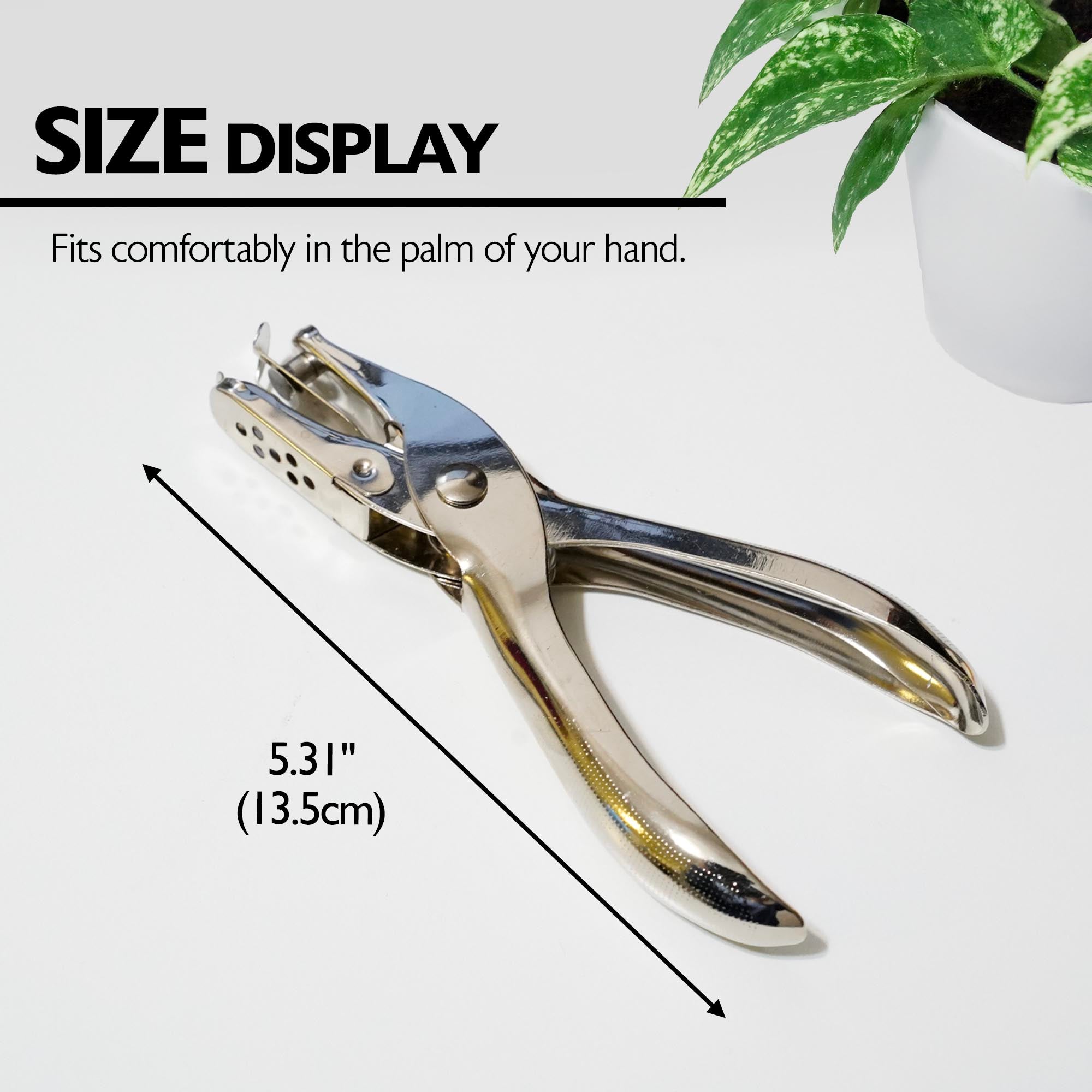 Single Hole Punch, 0.25" Holes, 5-Sheet Capacity