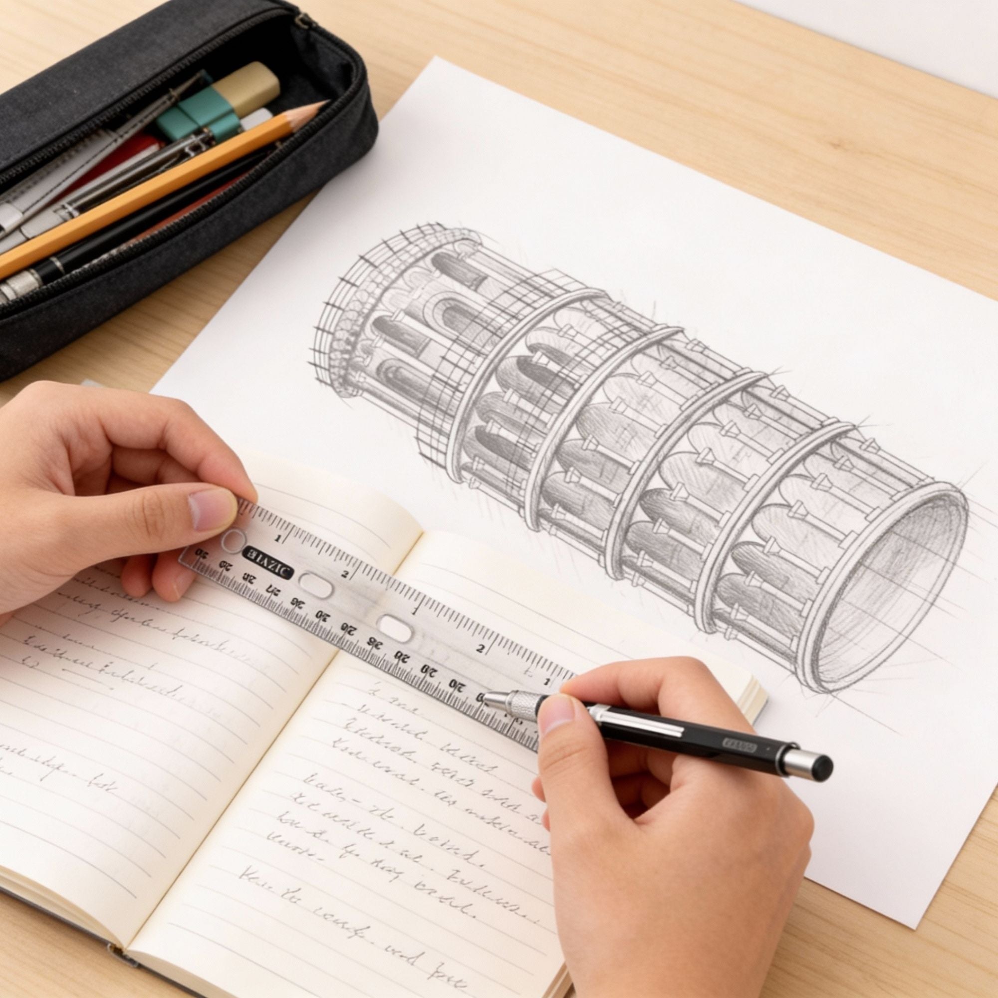 12" (30cm) Clear Ruler