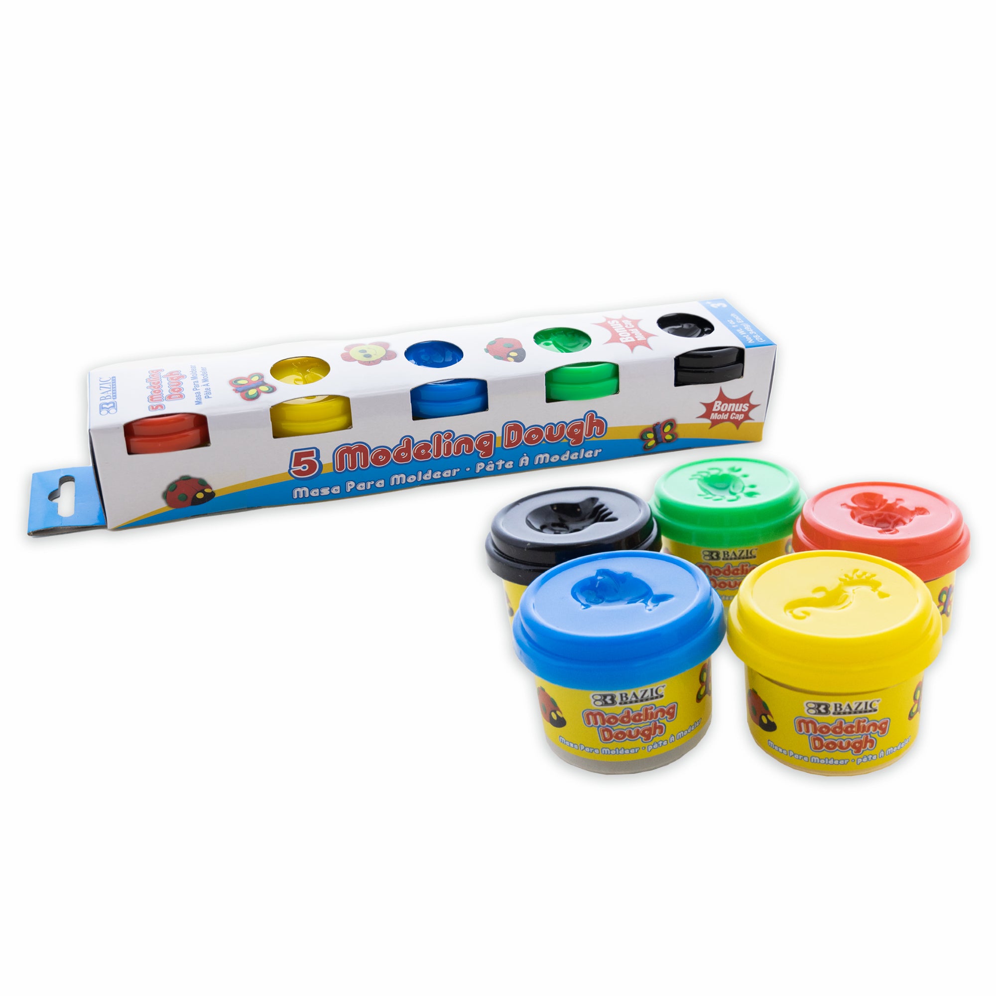 CHALKWARE BUDOG(Small)4体セット BAZIC 1 oz Primary Color Modeling Dough (5/Pack) – BAZIC Store