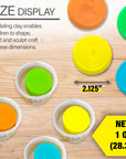 Modeling Dough Fluorescent Color 1 Oz. (5/Pack)