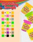 Modeling Dough 4 Fluorescent Colors 7.76 Oz.