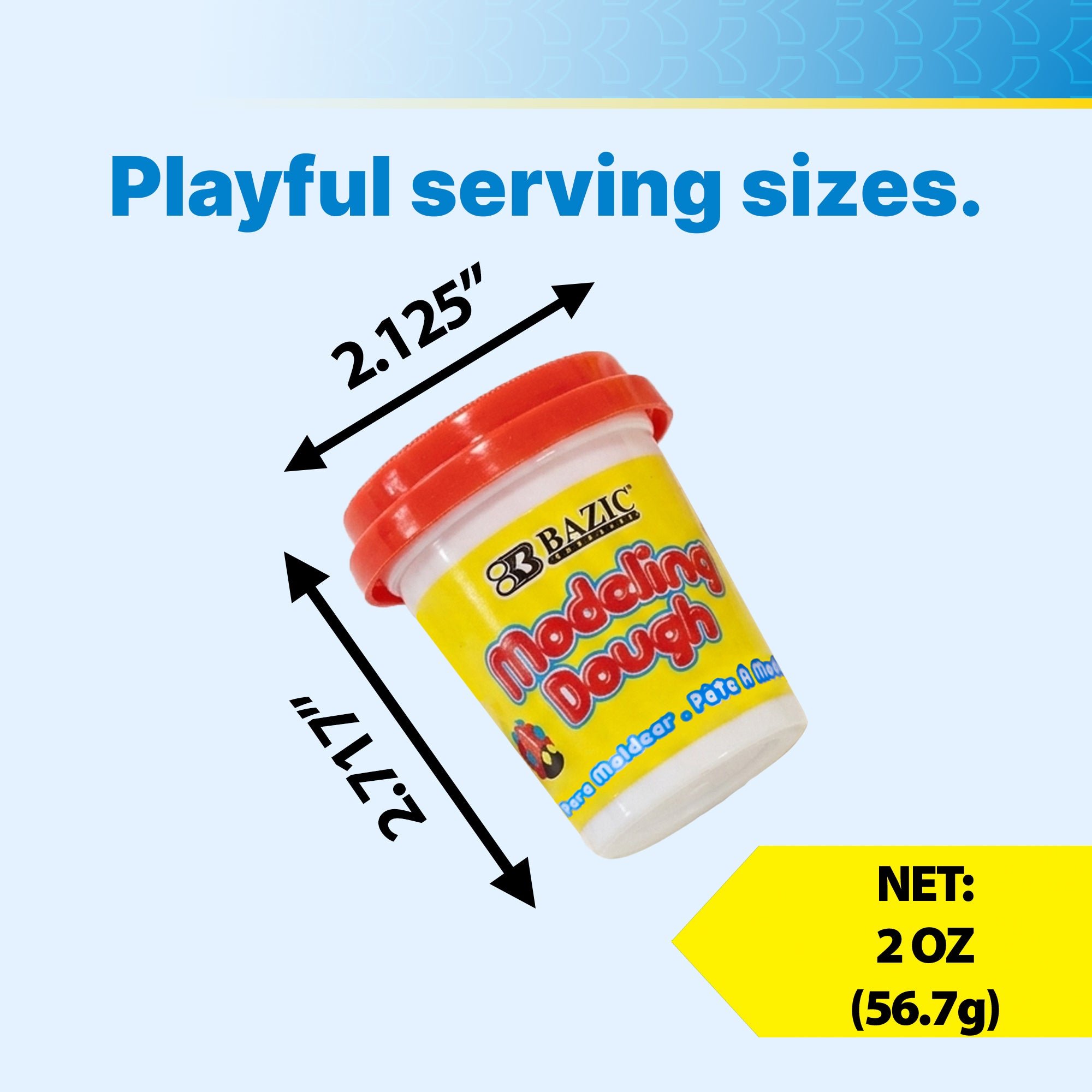 2 Oz. Multi Color Modeling Dough (4/Pack)