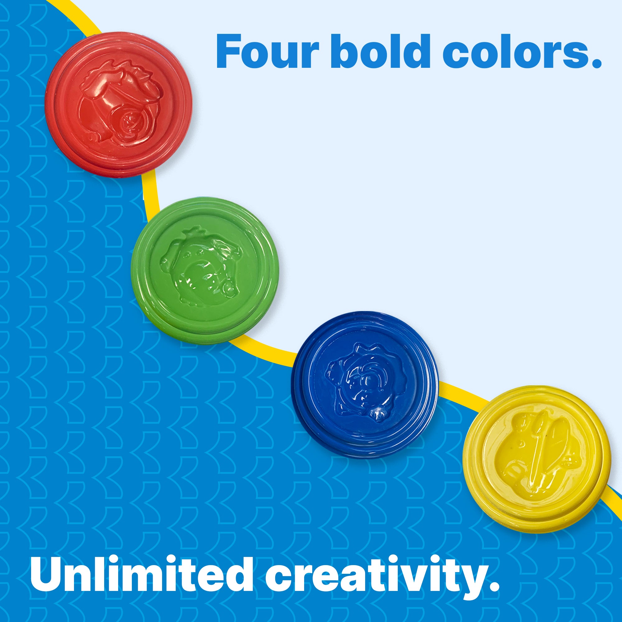 2 Oz. Multi Color Modeling Dough (4/Pack)