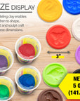 BAZIC 5 Oz. Multi Color Modeling Dough (3/Pack)