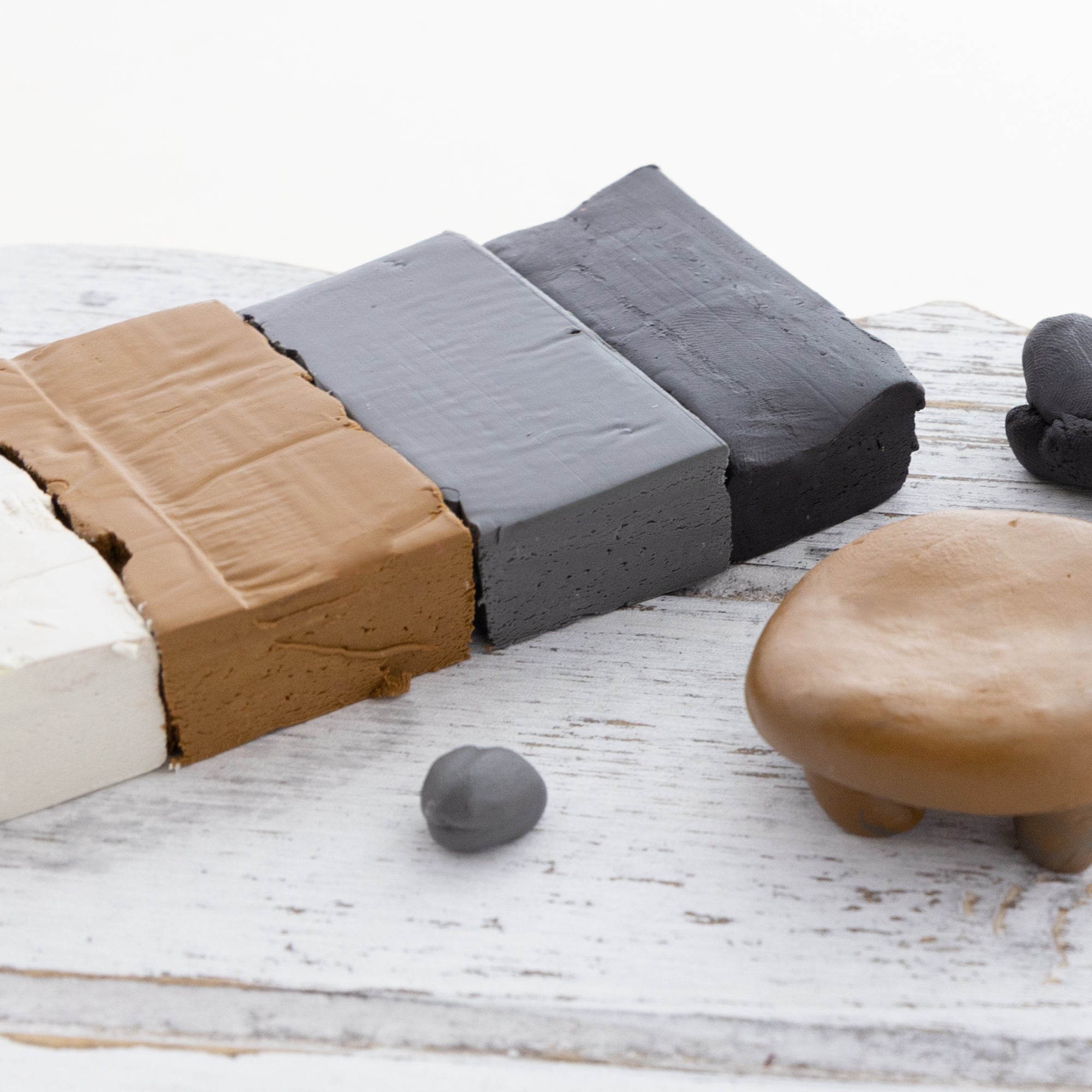 Natural Color Modeling Clay, 4 Colors, 1 lb