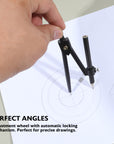 Geometry Ruler Combination Sets 4-Piece w/ Compass