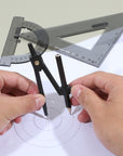 Geometry Ruler Combination Sets 4-Piece w/ Compass