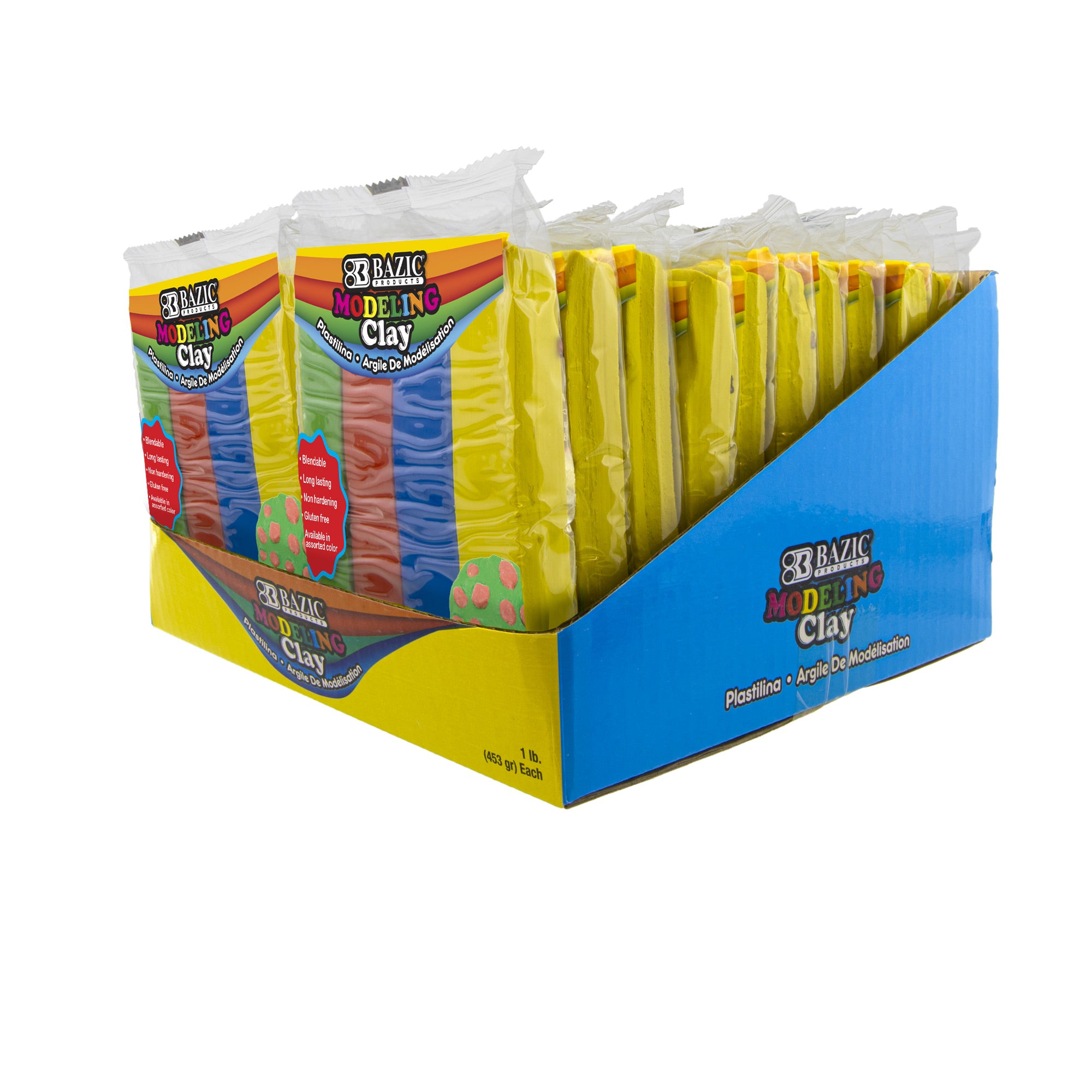 Modeling Clay Sticks 4 Primary Color 1lbs.