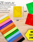 Modeling Clay Sticks 12 Color 160g w/ 3 Molding Tray