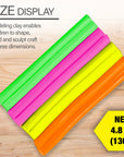 Modeling Clay Sticks 4 Fluorescent Colors 4.8 Oz