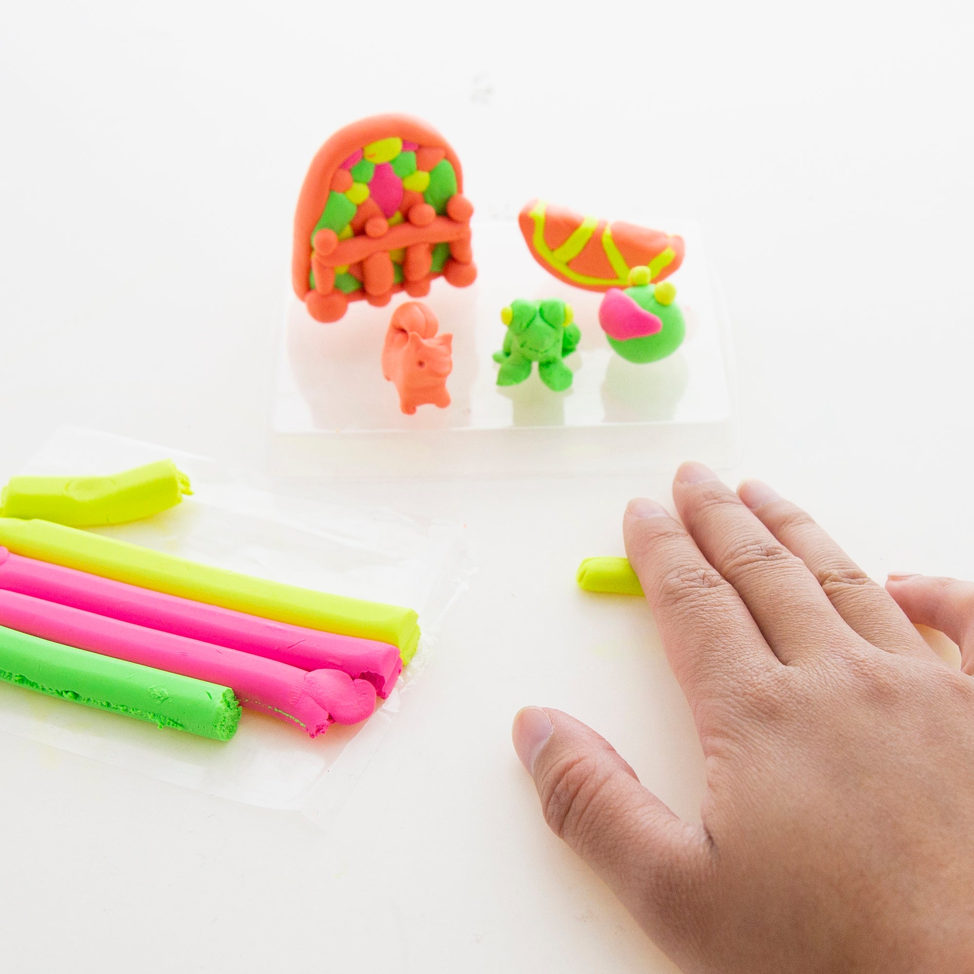 Fluorescent Color Modeling Clay Sticks, 4 Count