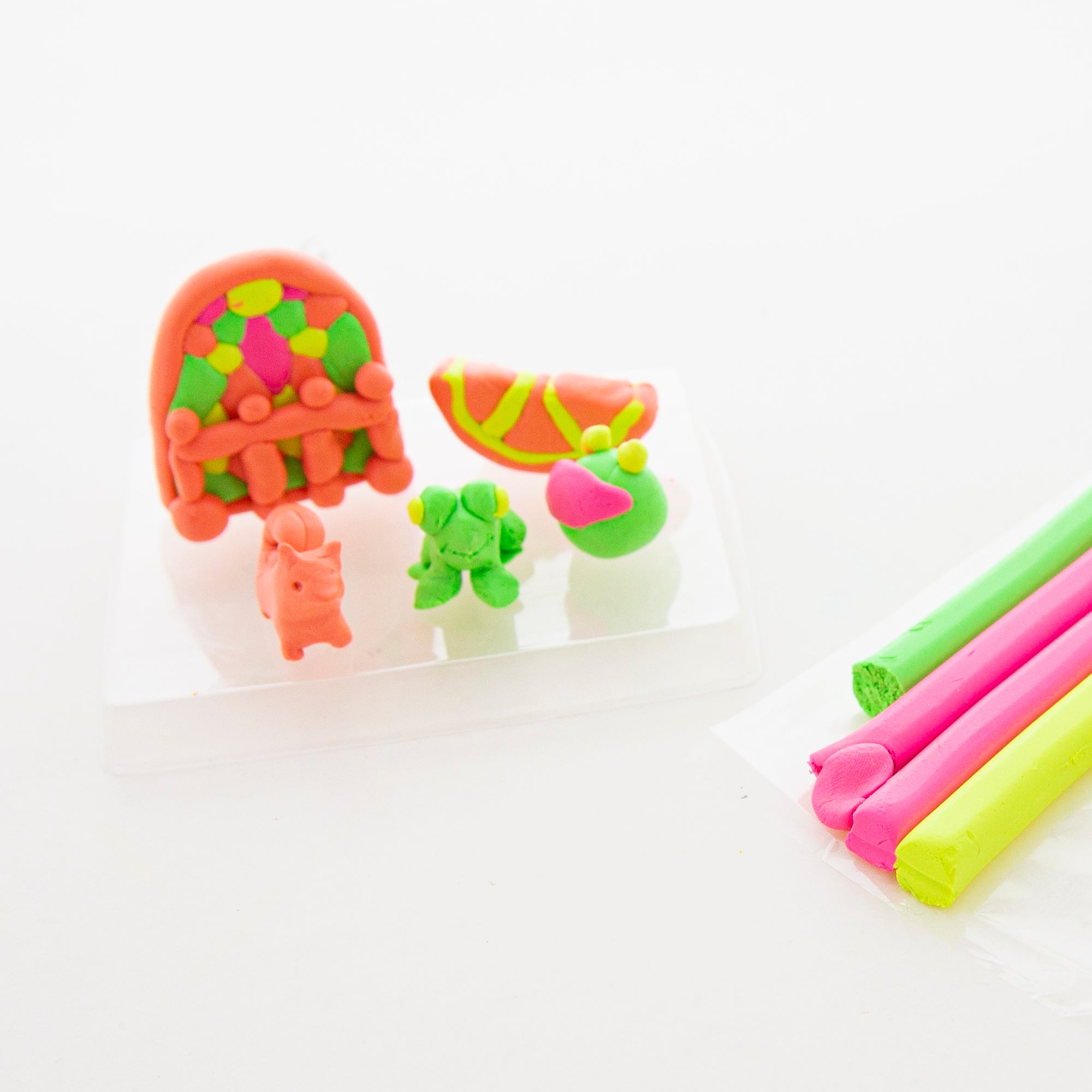Fluorescent Color Modeling Clay Sticks, 4 Count